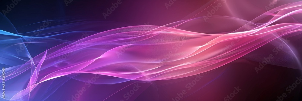 Poster abstract colorful light wave on dark background - this image features an abstract vibrant light wave