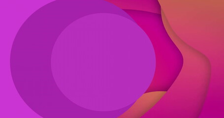 Image of purple spots and shapes on red background