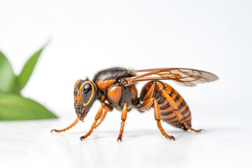 bee on white background