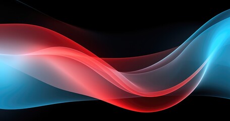 Dynamic Red and Blue Light Waves
