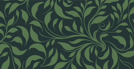 leaf pattern Seamless background