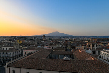 Mount Etna from Catania, Sicily