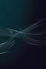 Naklejka premium a dark background with a wave of lines and a light