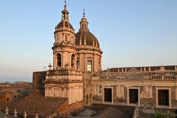 Obraz premium Basilica Cattedrale di Sant'Agata from the Dome