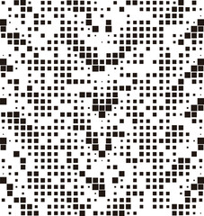 Abstract background pattern with random squares size. Stylish modern halftone texture. Vector Format Illustration