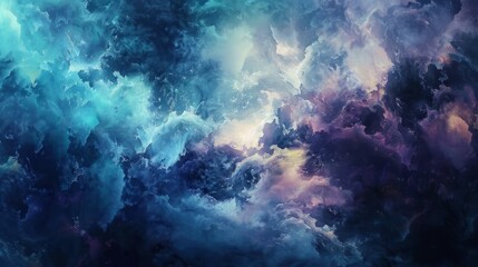 Fototapeta premium Ethereal painting background