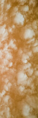 Obraz premium Color fantasy on the theme of clouds floating across the sky. Outlines of clouds in the sky. There are many fluffy clouds in the sky. 