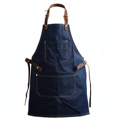 Photo of Aprons, isolated white background, without shadow, single object, detailed, PNG dicut style, model object