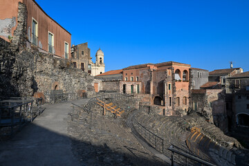 Fototapeta premium Ancient Roman theater - Catania
