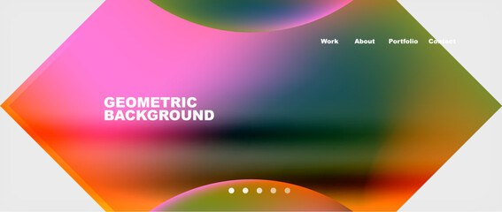 Minimal geometric web site page template design. Vector Illustration For Wallpaper, Banner, Background, Card, Book Illustration, landing page