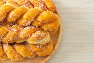 sugar doughnut in spiral shape
