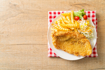 fried fish and potatoes chips