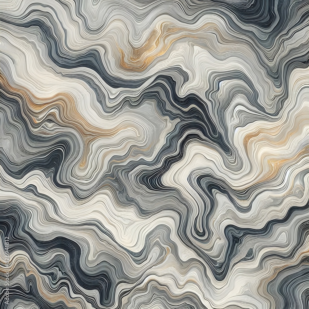 Poster natural patterns are similar to the wavy lines and textures found in a cross-section of stone or mar