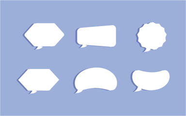Speech bubble collection design illustration
