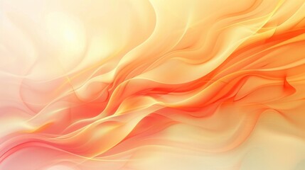 Fototapeta premium abstract background vector presentation design in the style of light yellow and orange gradient, soft waves, soft color transitions, light red background