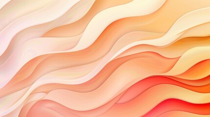 Obraz premium abstract background vector presentation design in the style of light yellow and orange gradient, soft waves, soft color transitions, light red background