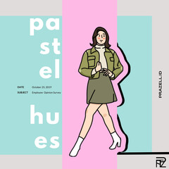 illustration of a girl