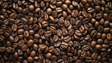 Fototapeta premium Beans of coffee background