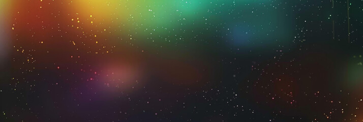 Fototapeta premium Colorful galaxy with stars and nebulae, featuring a blend of vibrant hues and twinkling lights, creating a mesmerizing and dreamy cosmic scene.rainbow film texture overlay 