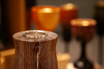View of the candle holder in the shop