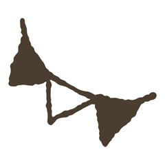 手描き風の旗飾りのアイコン