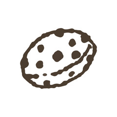 手描き風のチョコチップクッキーのアイコン