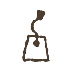 手描き風のティーバッグのアイコン