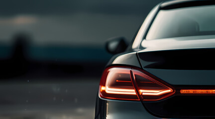 Fototapeta premium Background with Close Up Luxury Car Parts Theme