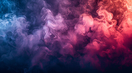 Explosion by an impact of a cloud of particles of powder of color white and a black background
White cloud of smoke on black background. Copy space, Generative AI
