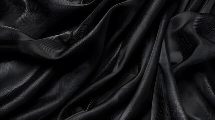 Fototapeta premium Black fabric background