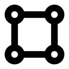 vector ungroup line icon for graphic editor user interface