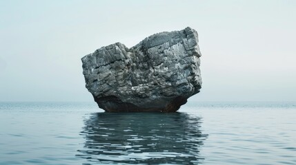 Rock formation in the sea - Powered by Adobe