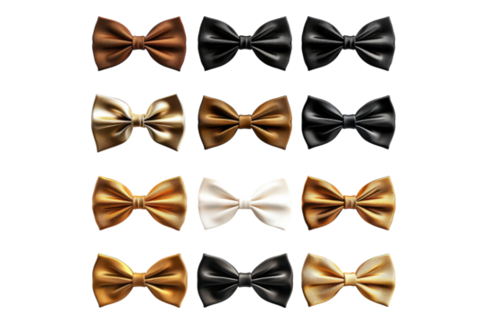 Bow ties isolated on white background
