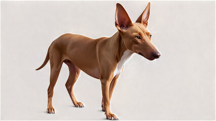 Pharaoh Hound Dog  on Transparent PNG Background
