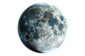 Half moon isolated on white background