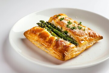 Savory Goat Cheese and Asparagus Puff Pastry