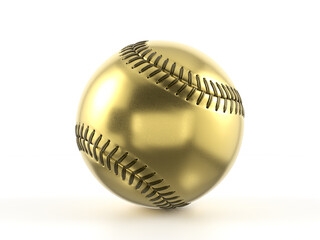 Gold baseball ball