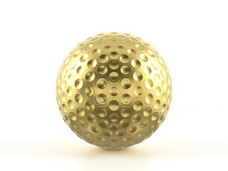 Gold golf ball
