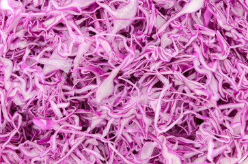 紫キャベツの千切りベツ