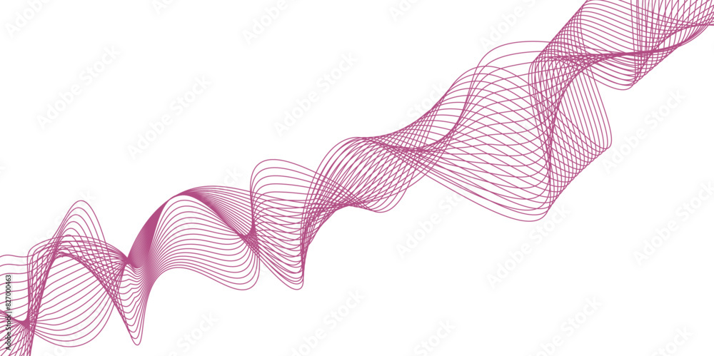 Poster abstract colorful wave element for design. digital frequency track equalizer. stylized line art back