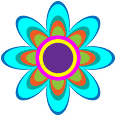 Flower Rangoli Illustration -  Rangoli Diwali -  Indian art