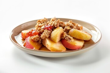 Baked Apple Dessert with Tangy Strawberry Jam