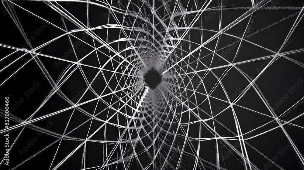 Aufkleber intricate geometric patterns in motion:captivating digital artwork