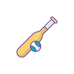 Baseball icon design with white background stock illustration