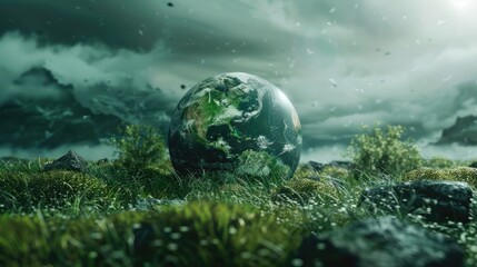 Our world , plant trees to help the world for a good environment , Generative AI