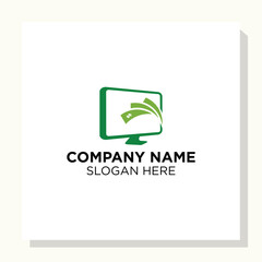 letter initial and computer Logo designs, computer Shop logo designs, Modern computer logo designs vector icon