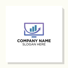 letter initial and computer Logo designs, computer Shop logo designs, Modern computer logo designs vector icon