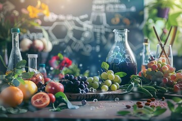 food science conceptual image in a lab