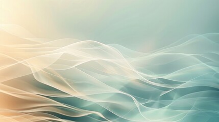 A serene abstract background with smooth gradients and soft light reflections.