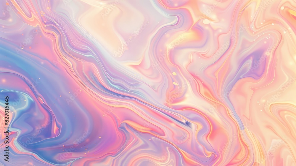 Poster a soft pastel abstract background with fluid, marble-like patterns.